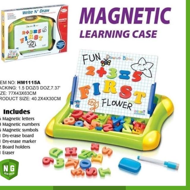 Toy-010 Mainan Edukasi Papan Tulis Gambar Huruf Angka/ Magnetic Board - Magnetic Board