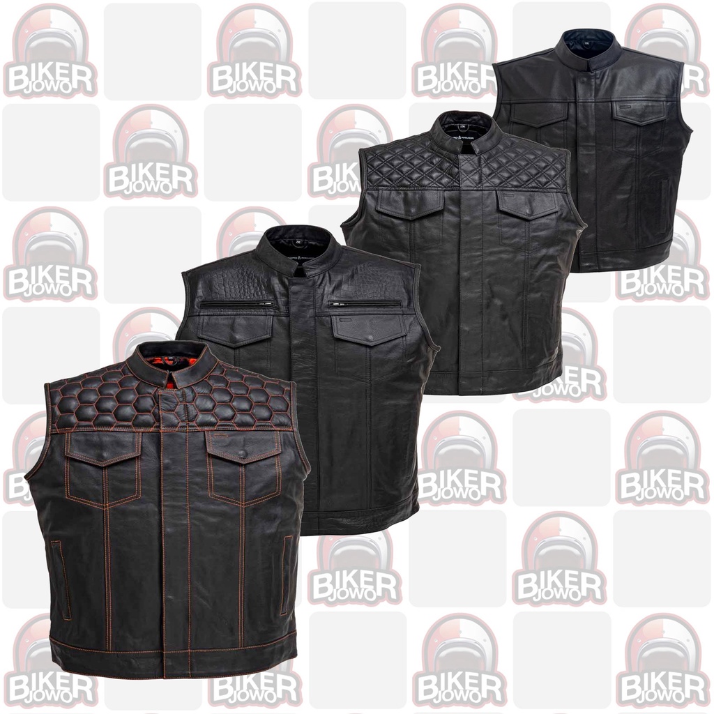 Rompi Motor Kulit Labrumt Motogear by Skulriderz Skulriders Skull riderz Leather Vest
