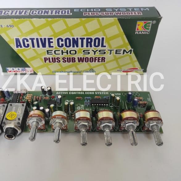 Kit Tone Control Stereo Mic Echo Subwoofer