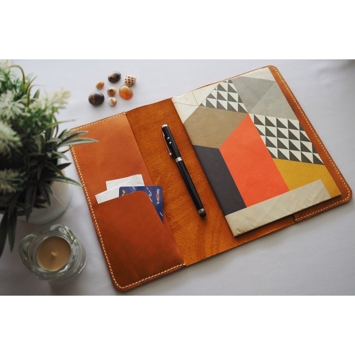 

Note Cover Book A5 - Sampul Notebook A5 - Leather Cover - Notepad