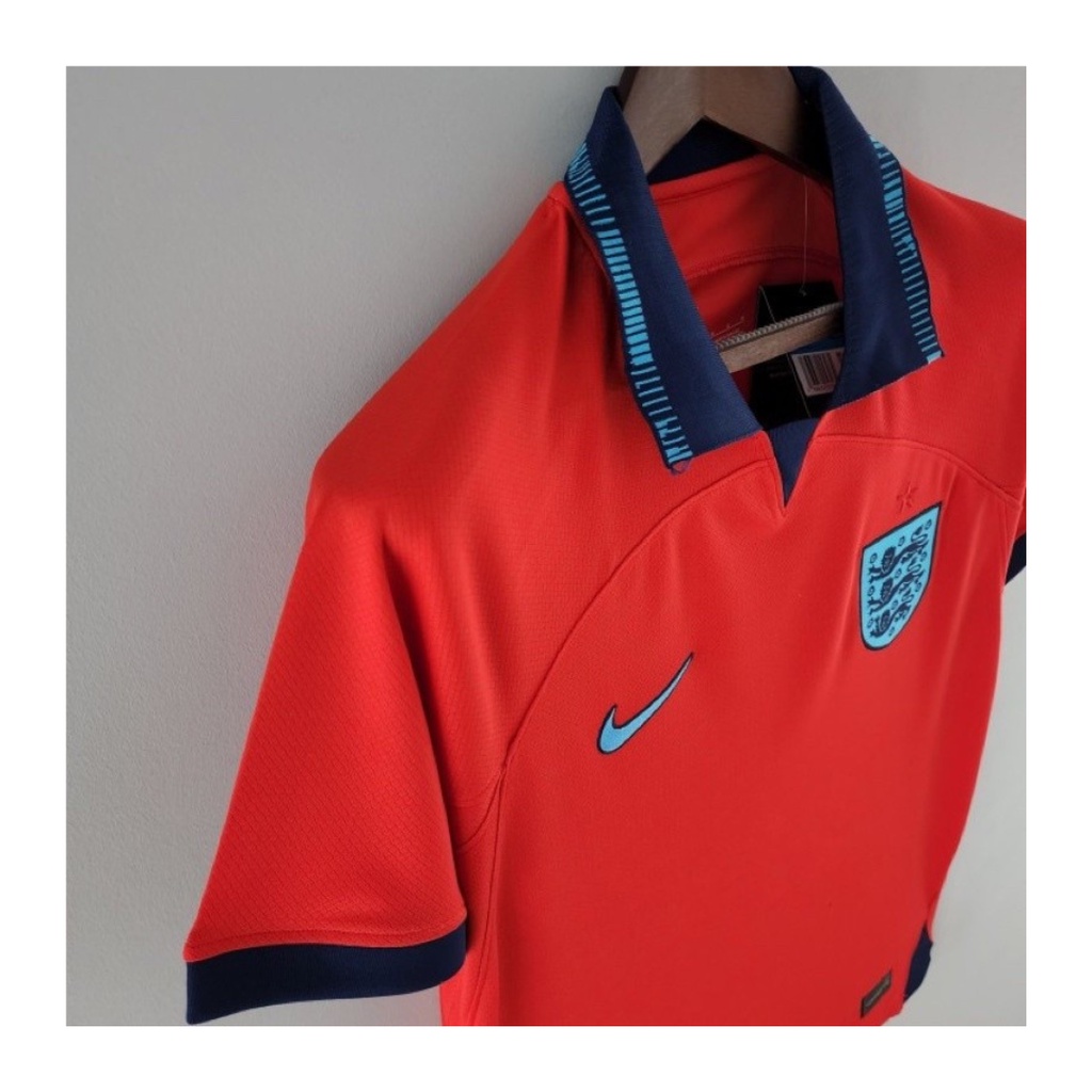 jersey pria inggris away kaos sepakbola piala dunia club baju futsal atasan grade ori wanita dewasa t-shirt seragam print custom jersy outfit klub olahraga kostum jarsey soccer pakaian oblong sport suit apparel merah polos