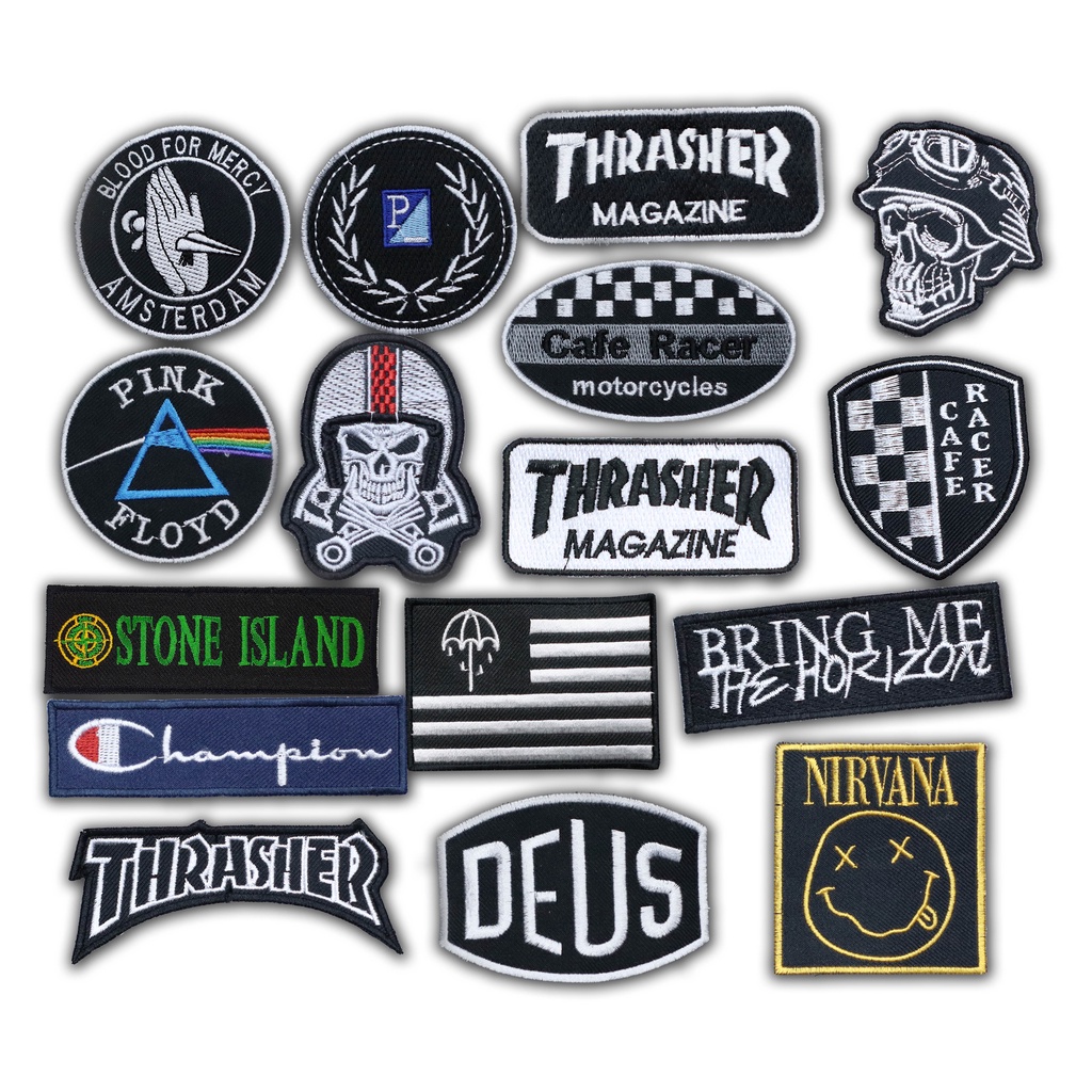 Patch Emblem Back Patch Bordir Cafe Racer Kualitas Premium Terlaris.!