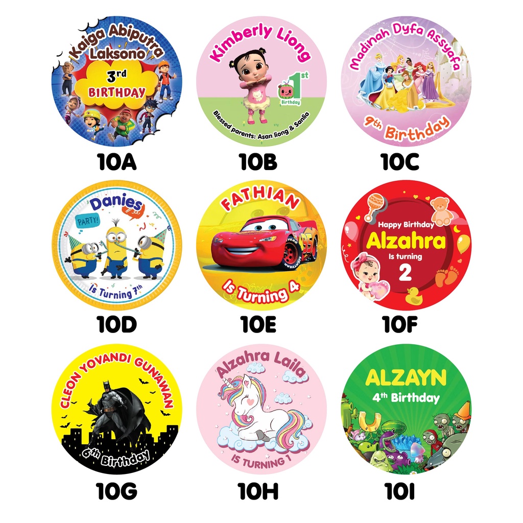 

95 Stiker ULANG TAHUN ANAK Part 02