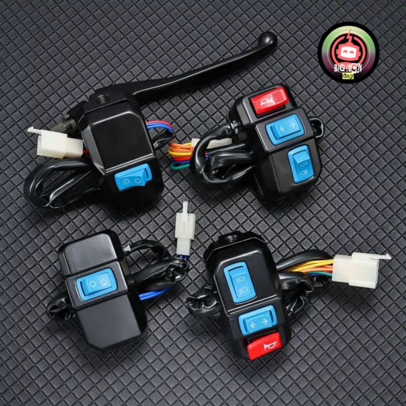 SAKLAR 3 IN 1 LAMPU KLAKSON SEIN SEPEDA LISTRIK MOTOR LISTRIK SCOOTER LISTRIK SKUTER ELEKTTIK SWITCH