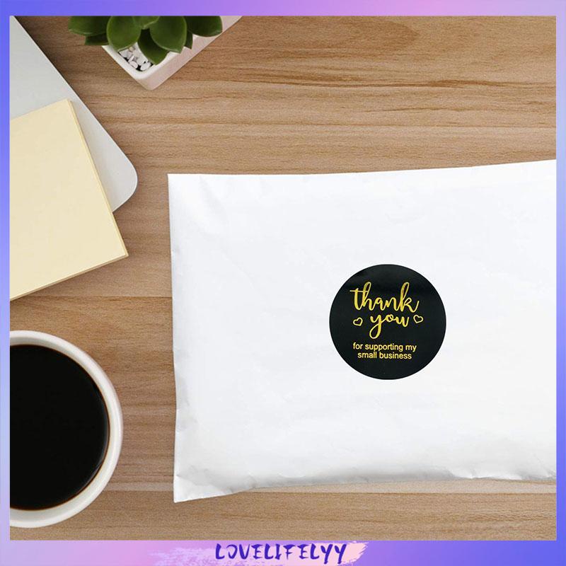 

500 Pcs 1 Roll Stiker Terima Kasih Sticker Label Thank You Promo -LOY