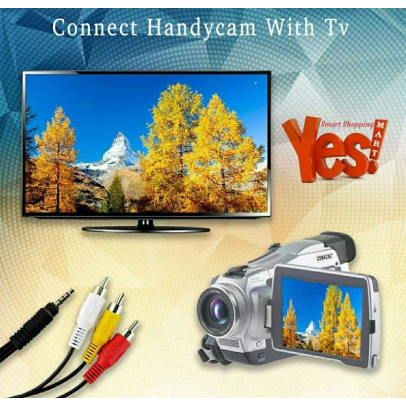 Kabel Audio Video AV Kamera Camcorder Handycam JVC