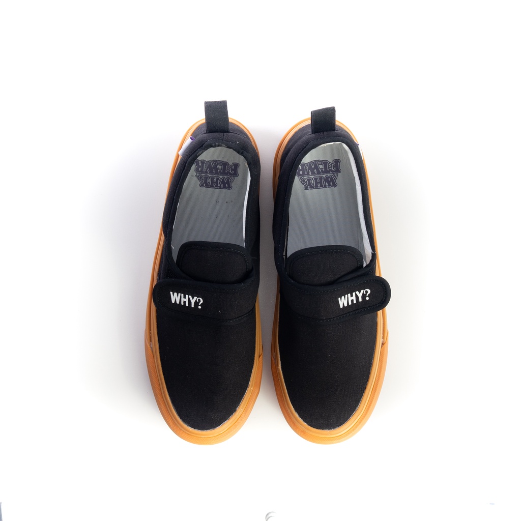 Sepatu Why Footwear - Slip On Ganciet Black Gum