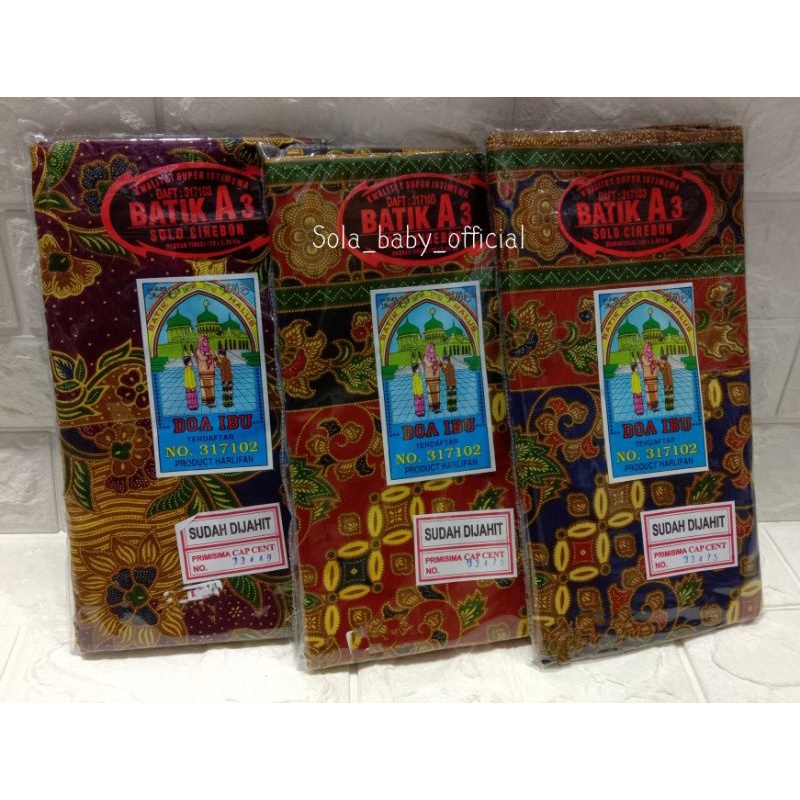 Doa Ibu Kain Sarung Ibu Batik A3/Kain Batik Sudah Dijahit