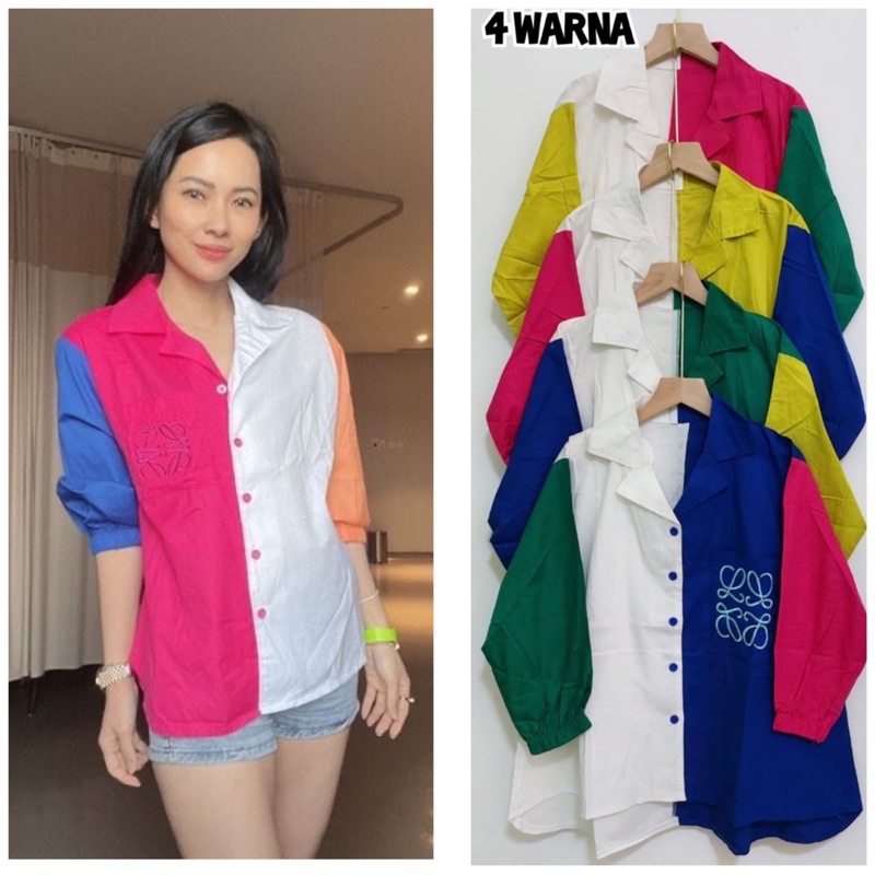 YALE SHIRT VIRAL / KEMEJA WARNA WARNI PASTEL KEKINIAN OOTD