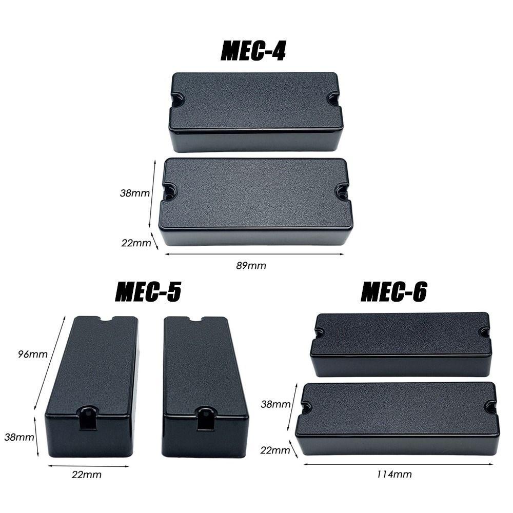 Nanas 2 Pcs Plastik Matte Cover Baru Bagian Gitar Listrik Disegel Humbucker Pickup Cartridge Cover