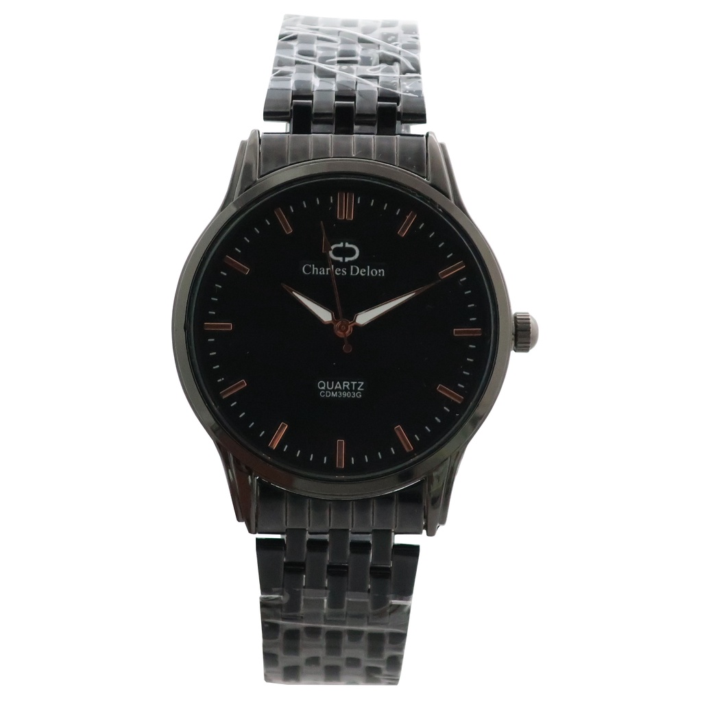 Jam Tangan Rantai Couple Charles Delon Ori Bonus Kotak 3903 RH