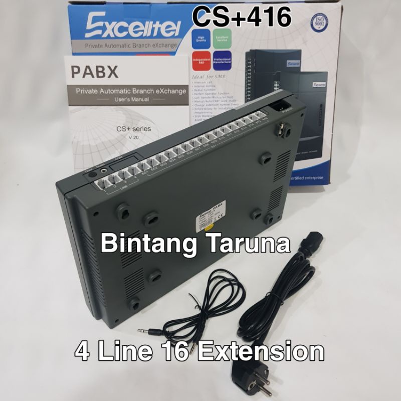 Pabx 416 Excelltel Pabx CS+416 Excelltel 4 line 16 Extension Pabx Excelltel CS416