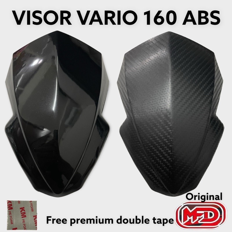 TERMURAH visor windshield vario 160 ABS BLACK Bahan tebal anti pecah VARIO160 NEW