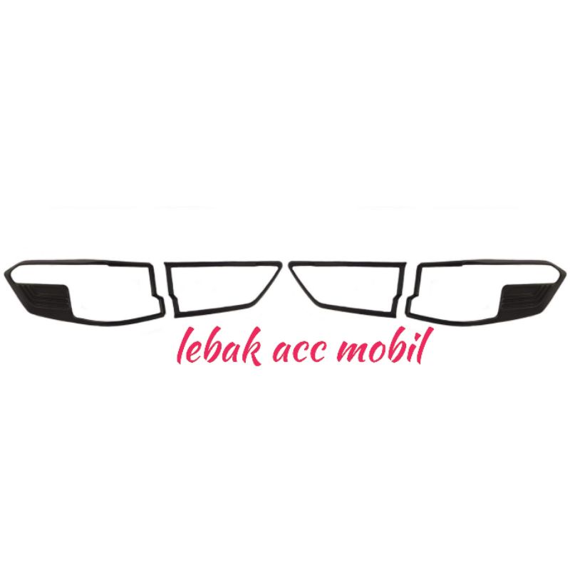 garnis / list lampu belakang mobil honda all new brv hitam
