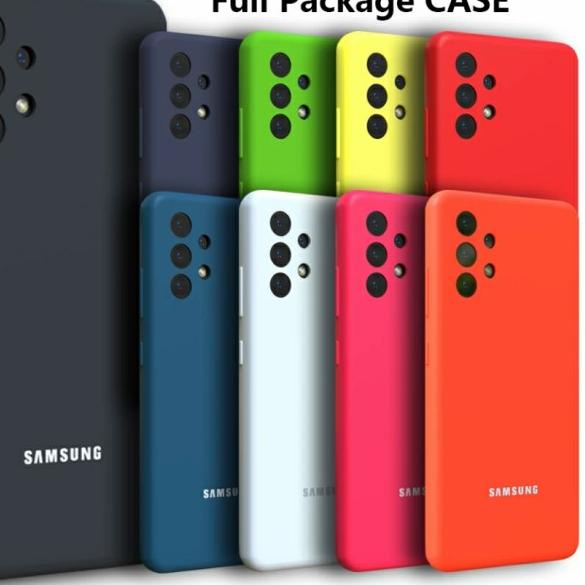 Silicone Cover Case Samsung Galaxy A32 A52 A72 Silky Official Logo - Lilac, A72
