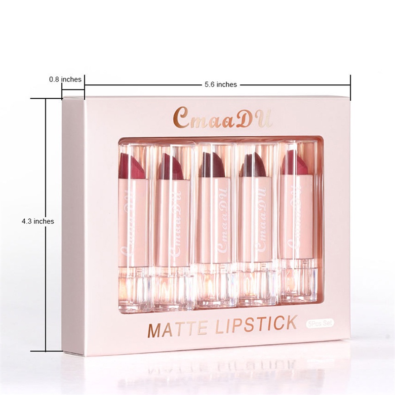 CSG112 CMAADU Matte Lipstik 12 Matte Waterproof Lipstick Long Lasting