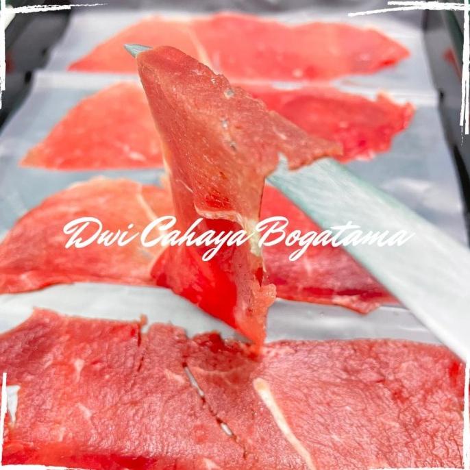 

BEEF SLICE DAGING SLICE SUKIYAKI TERIYAKI BULGOGI LESS FAT - 1KG RTR6464RT