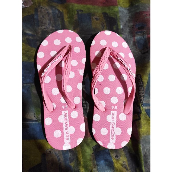 Sandal Jepit Sun Swallow Polkadot