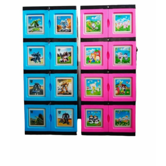 Lemari Plastik Bestar Susun 4 kunci