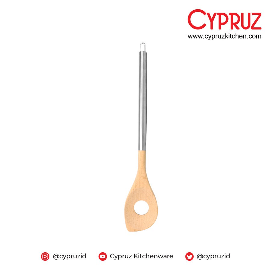 Cypruz AM-1035 Skimmer Beech Wood / Saringan Spatula Kayu