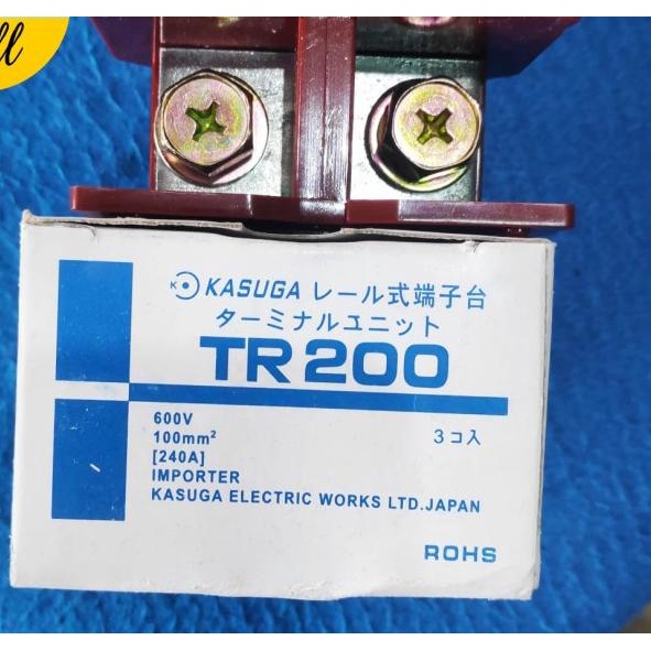 Kasuga Terminal Block TR200 Brown / Terminal Blok Kasuga TR 200 Coklat