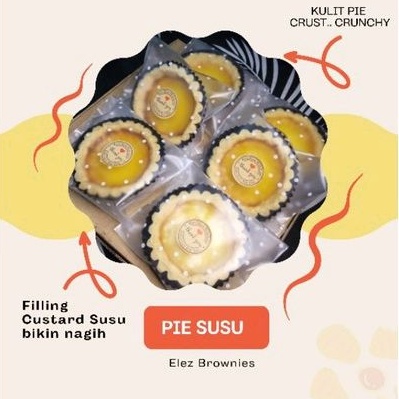 

10Pcs Pie Susu/Egg tart fla custard Homemade gurih enak