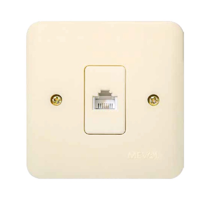 Meval Socket LAN Inbow 1 Gang Terminal Set - SSI-L11
