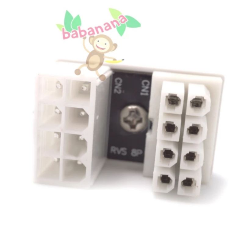 8 pin pcie GPU Elbow Reverse Premium White siku vga 90 degree RVS