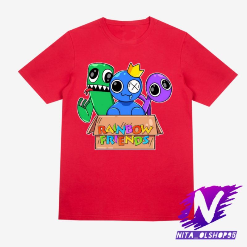 baju anak rainbow friends kaos anak rainbow friends baju rainbow friends game Roblox terbaru