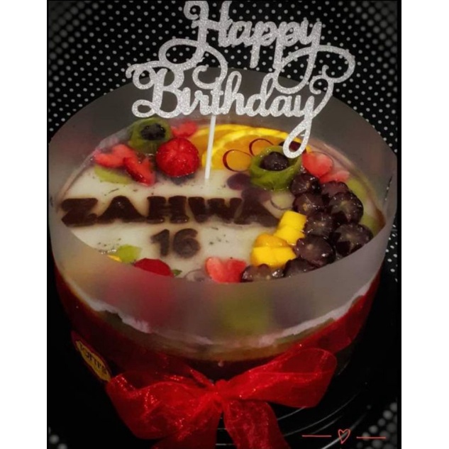 PUDING ULANG TAHUN PUDING TART BUAH 20 CM