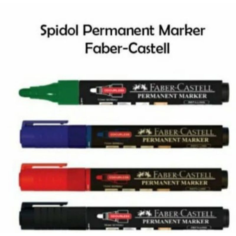

Faber-castell Permanent Marker Black Ink/ Spidol Permanen Faber-Castell Hitam Promo / Spidol Permanen Hitam Faber Castell Promo / Spidol Permanen Faber Castell / Spidol Permanent Faber Castell