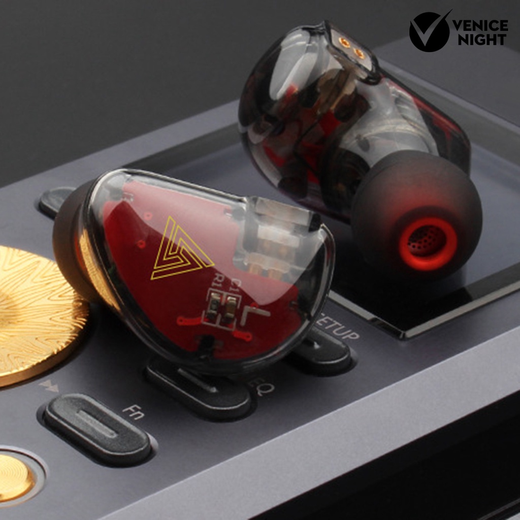 (VNEP) (Berkabel) QKZ VK5 Earbud High Fidelity Sensitif Kebisingan Membatalkan Ringan 3.5mm Stereo Olahraga In-ear Earbud Gaming untuk Menjalankan