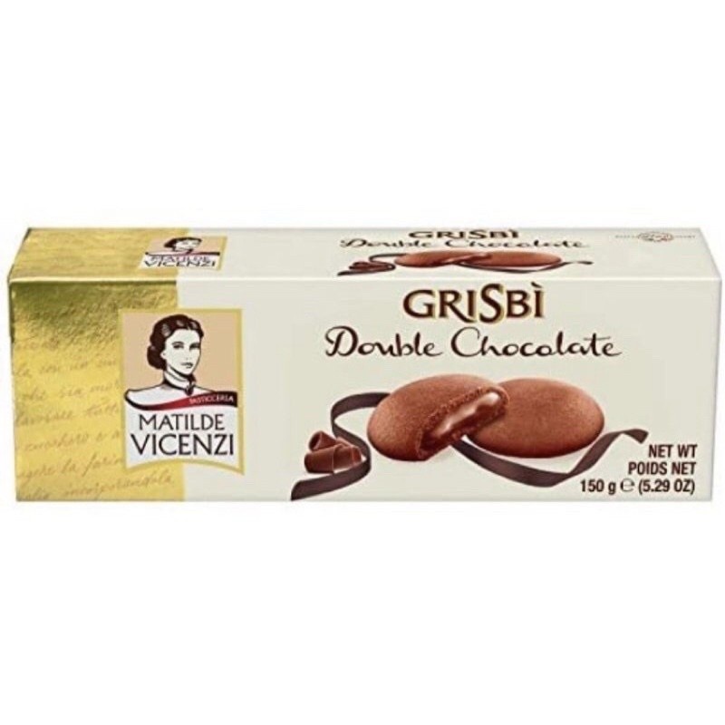 Khas jaya Matilde Vicenzi Grisbi Double Chocolate Filled With Choco Cream 150 gr