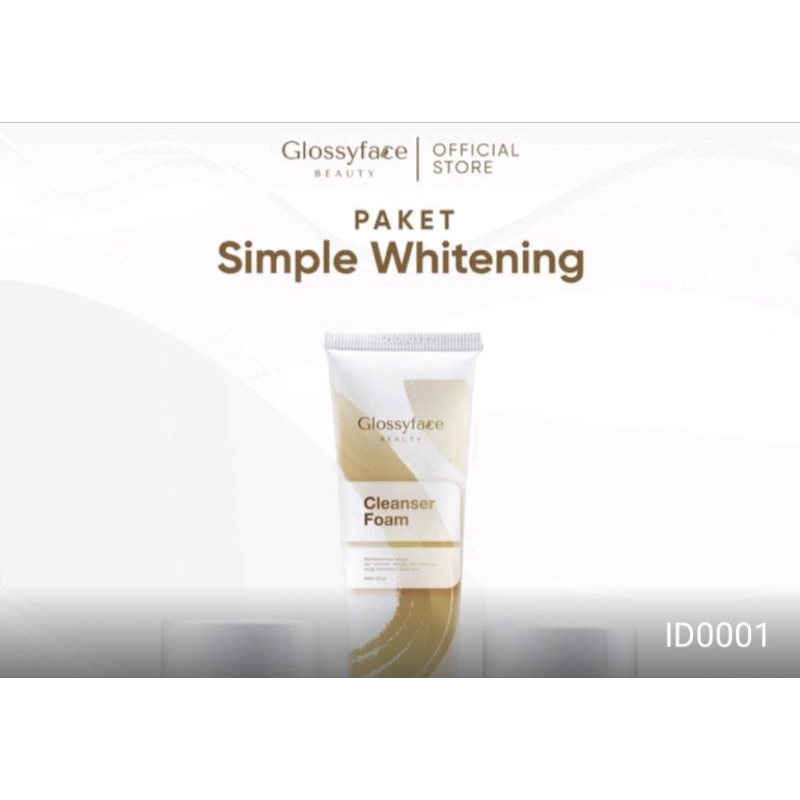 Glossy Face Beauty _Paket Simple whitening
