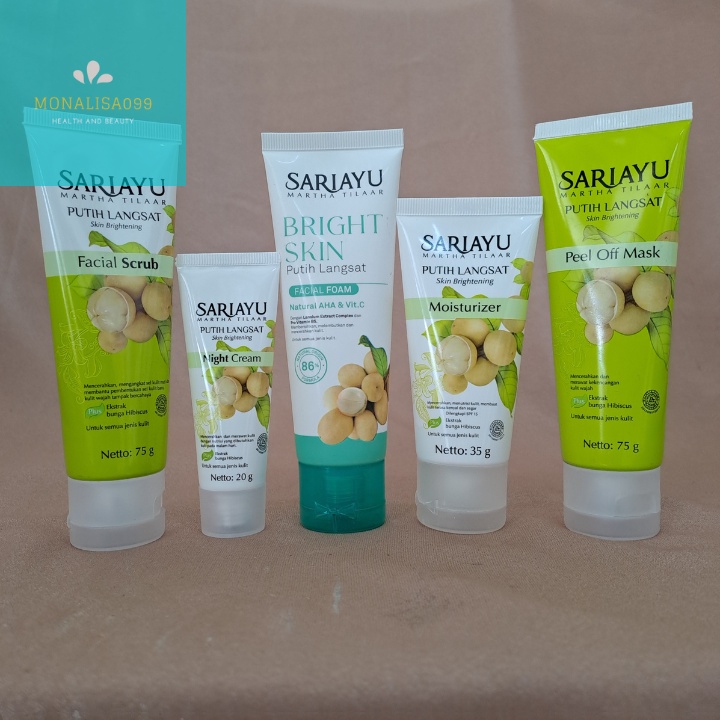 Sariayu Putih Langsat Series/Paket 5in1 Sari Ayu Putih Langsat/Paket Sari Ayu 5 in 1 Putih Langsat F
