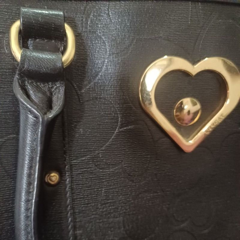 Authentic Lovecat leather tote bag