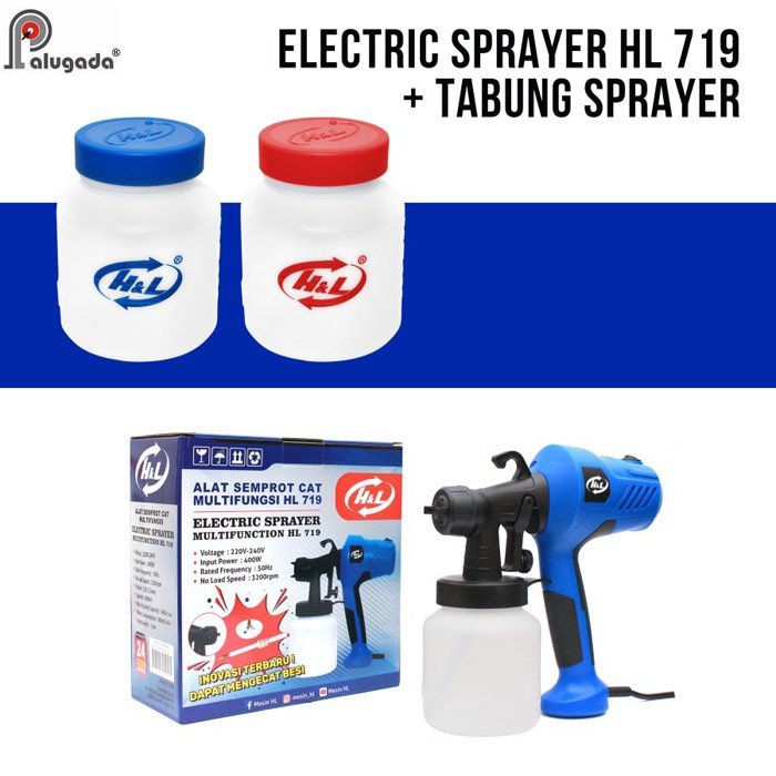 Paket HL 719 Electric Sprayer Tabung 800 ml HL719