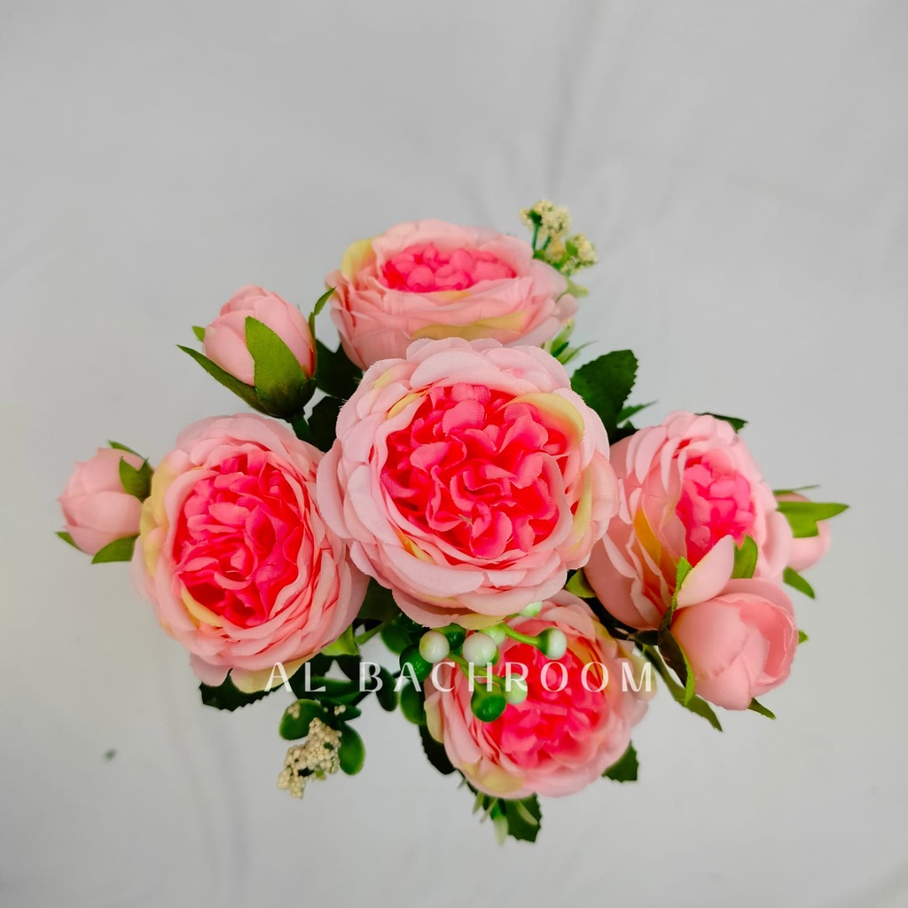 BUNGA PLASTIK PEONY HN B8101 BUNGA ARTIFICIAL DEKORASI RUMAH WEDDING