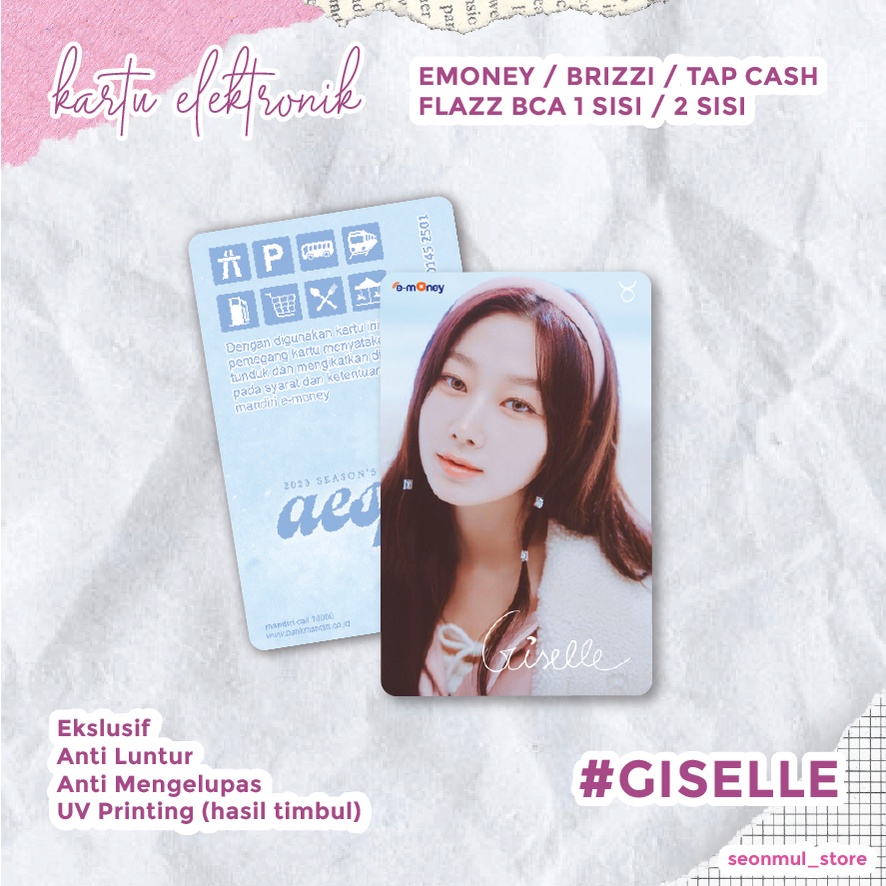 SG23 AESPA / EMONEY BRIZZI FLAZZ TAPCASH SEASON GREETING AESPA 2023 / SEASON GREETINGS AESPA 2023
