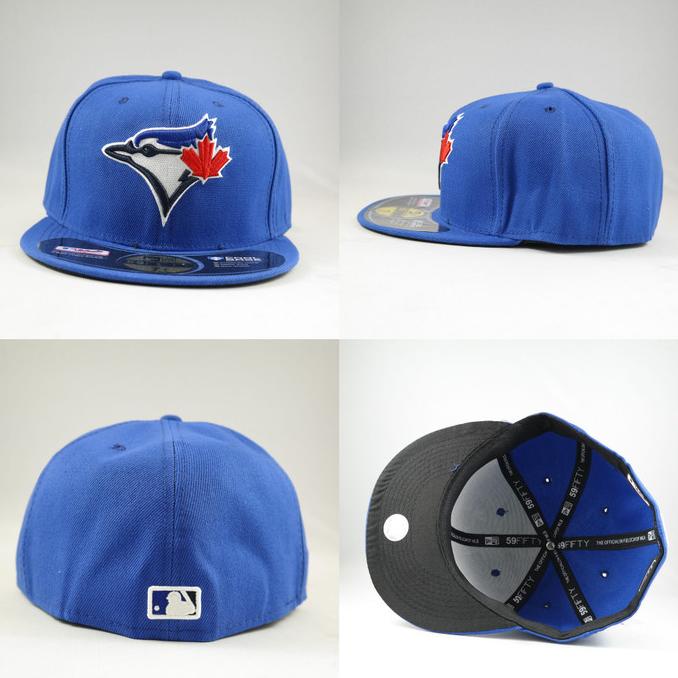 BOOM SALE TOPI FITTED MLB BLUE JAYS BIRU