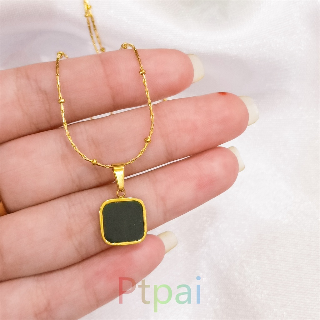Kalung+Liontin lapis Emas 24k xuping
