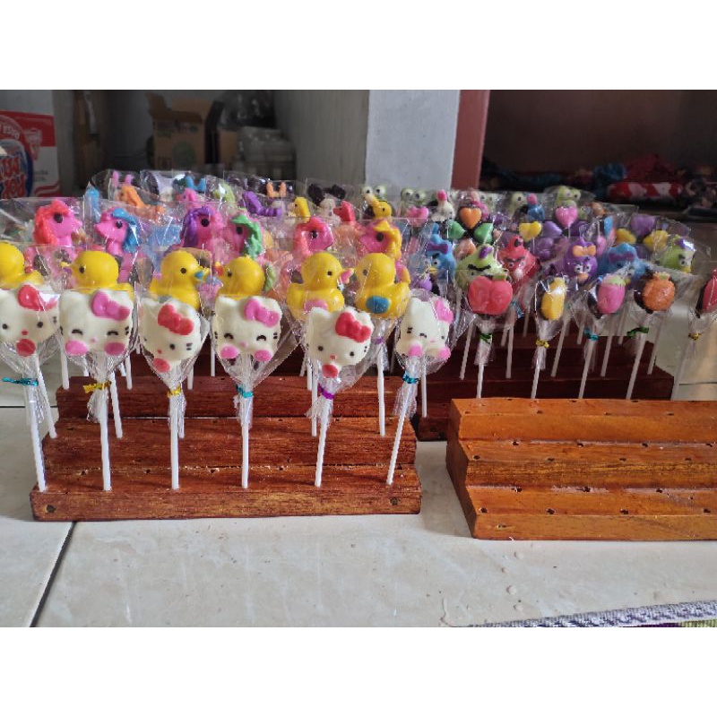 Coklat karakter stik coklat gagang aneka bentuk