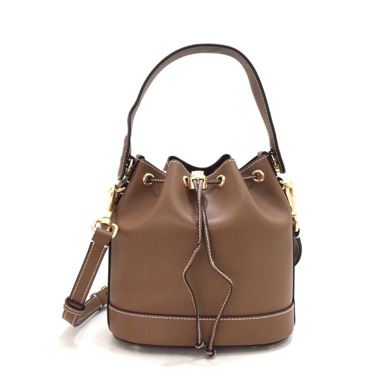 tb T monogram leather bucket ready stock