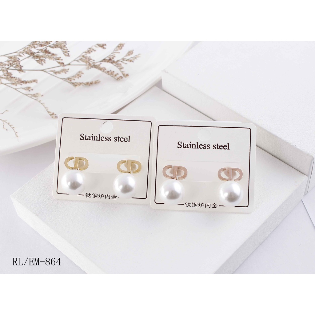 Anting Titanium Permata Perhiasan Wanita Jewelry 8256/864/830