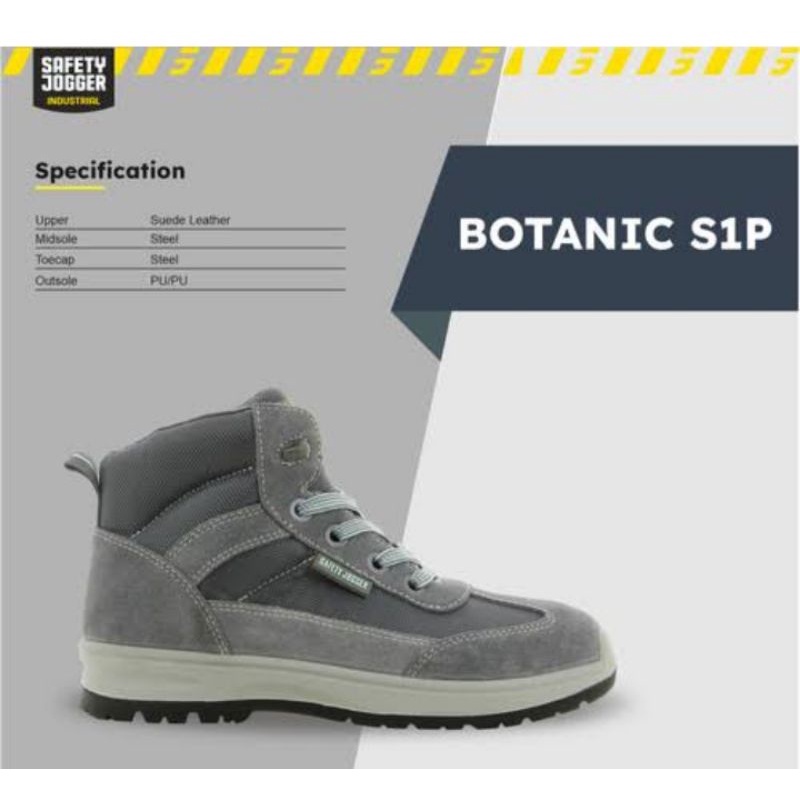 Jual Sepatu Safety Jogger BOTANIC S1P Safety Shoes Original (UJUNG