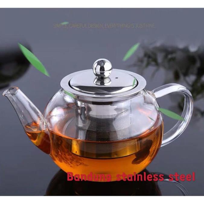 Teko Kaca 1Set Plus Kompor Listrik Mini Elektrik 600Ml Hf79 Storchacaa