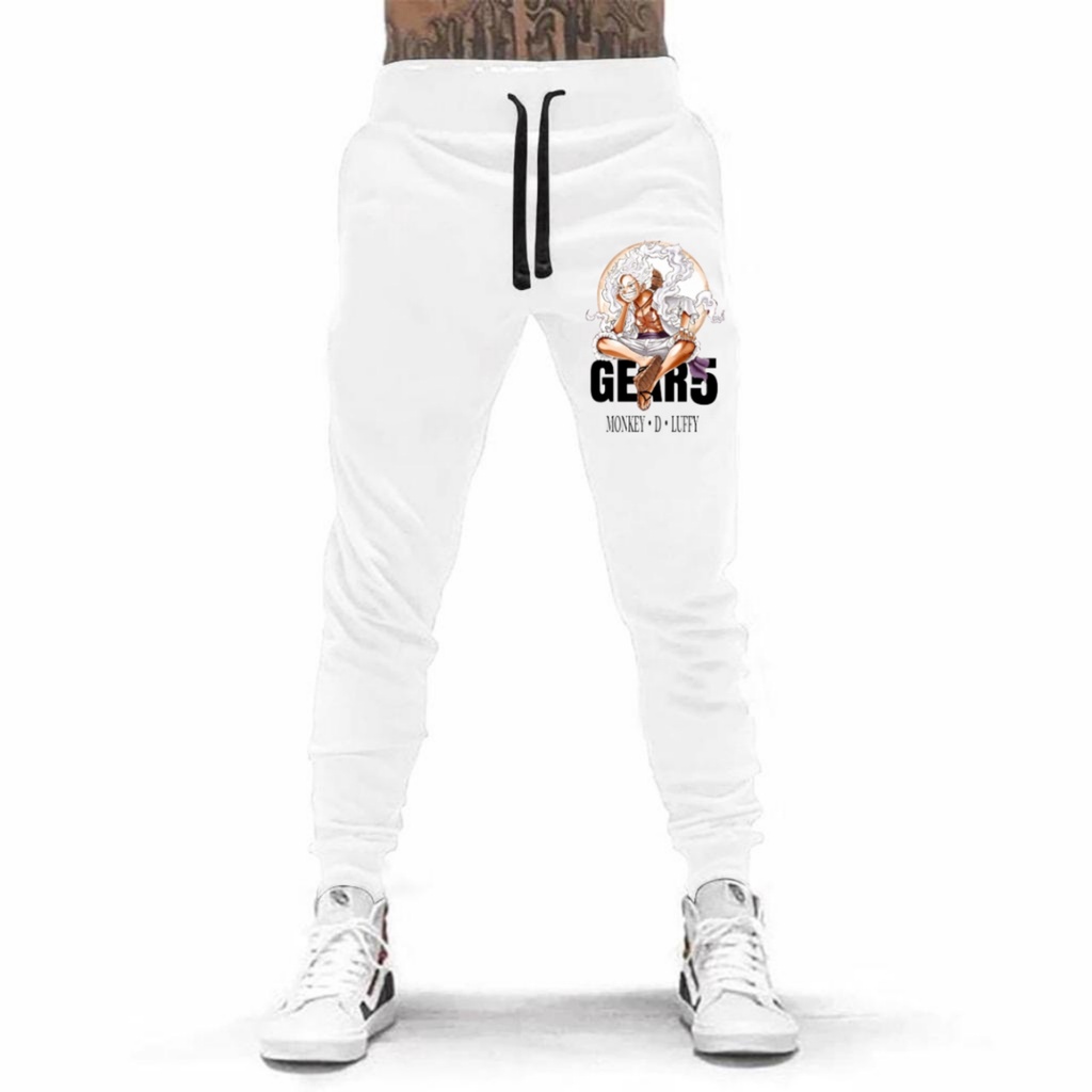 CELANA PANJANG JOGGER GEAR5 ONE PIECE UNISEX BAHAN FLEECE TEBAL / KUALITAS BAGUS / JOGGER PRINTING