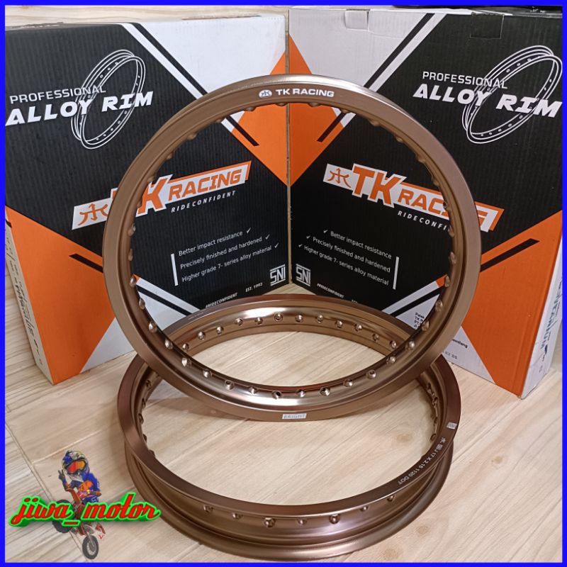 velg TK racing ring 17 lebar 160 185 dan 185 215 warna BRONZE hole 36 TK racing original pelek TK ra