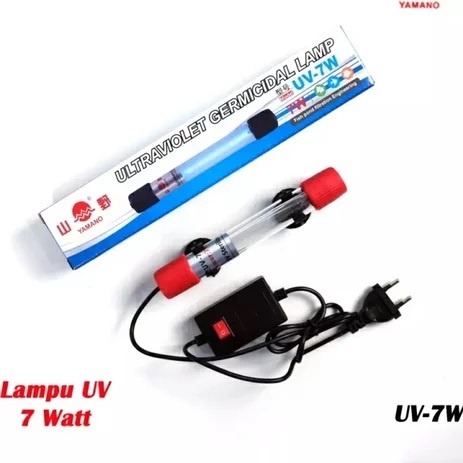 Lampu uv yamano 7 watt, lampu anti bakteri dan lumut 7 watt, lampu uv aquarium, lampu uv 7 watt, lam