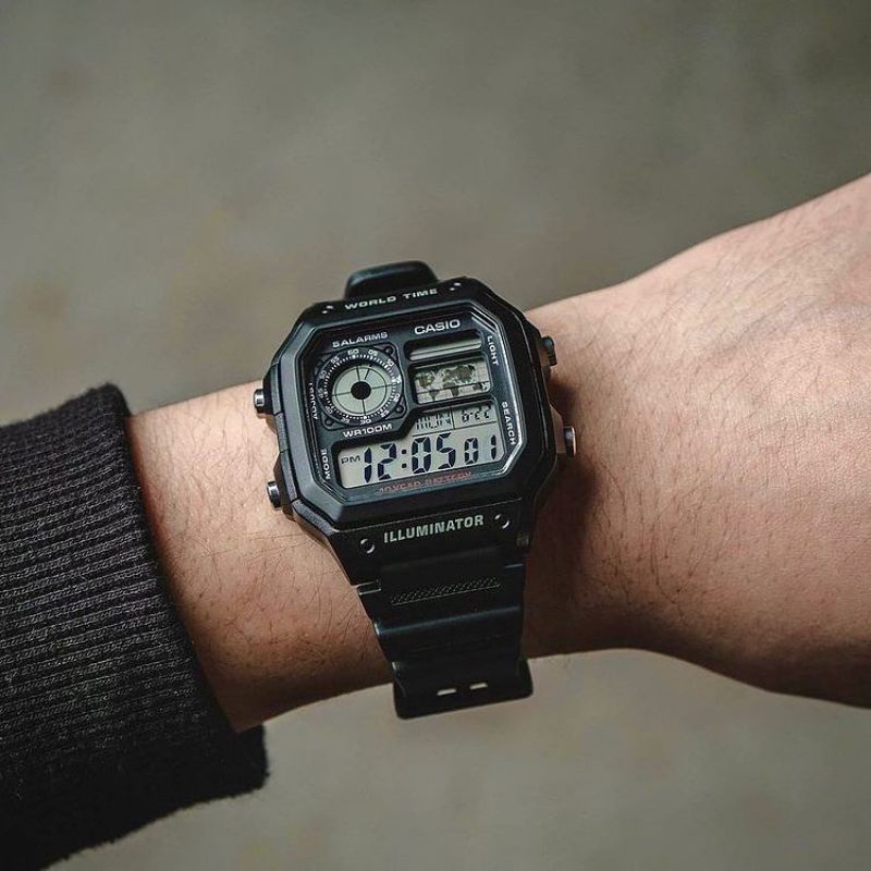 Jam tangan Outdoor Casio illuminator original black